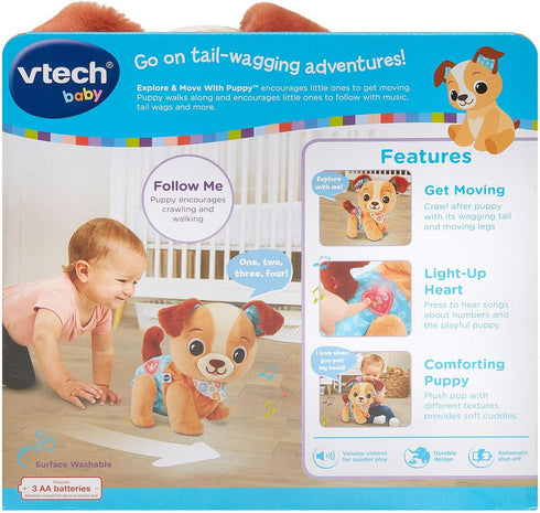 VTech Baby Walking Puppy Adventure Plush Toy