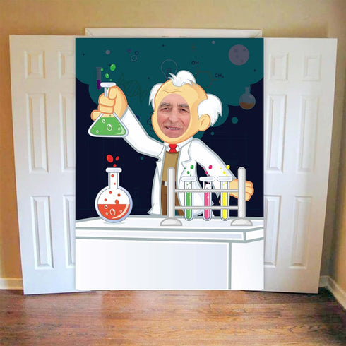 Scientists Doing Experiments Banner, Chemistry Theme Decor for School, Science Classroom, Birthday Party Supplies