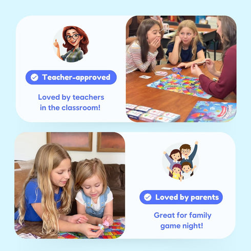 2nd Set (2-6 The Fidget Game SquishyLand in Rainbow Reef - Educational & Phonics Kindergarten Learning Activities