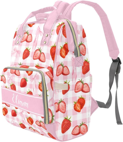 Noverbibi Backpack Backpack Personalized Mom Diaper Bag, Custom Name Baby for Mom, Waterproof Nursing Bag
