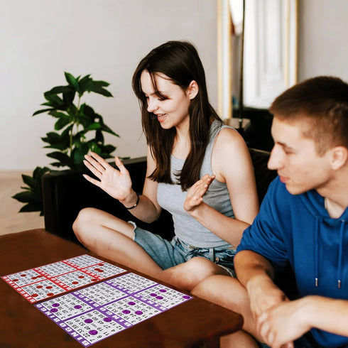 6 card-100 5 SEETOOOGAMES Bingo Paper Cards Bulk- Books of Sheets for Large Groups