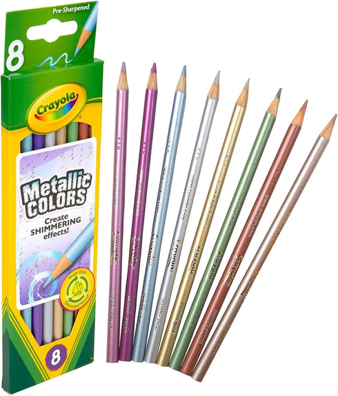 Crayola Metallic FX Colored Pencils, 8 Pencils