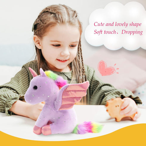 Sew Butiful 8 inch Set Unicorn Stuffed Animals, Cute Unicorn Gift Toys for Girls,Unicorns Birthday Gifts Soft Plush