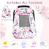 2 Floral Baby Carseat Cover Girls, Pea Pod Infant Car Seat Covers Canopy for Newborn with Layers Windows of Breathable