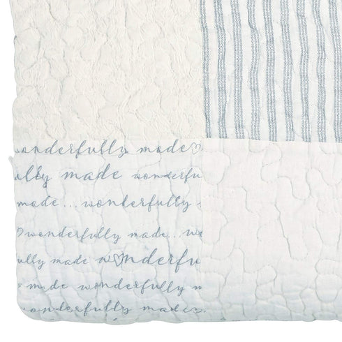 (G2143) Stephan Baby Heirloom-Quality Pieced Crib Quilt, Wonderfully Made