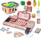 Pretend Play Calculator Cash Register Toy with Sound,Microphone,Scanner,Credit Card and Conve Belt
