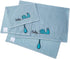 Sangaloz 2 20x31 Inch 12x20 Inch 100% Milk&Moo Kids Washcloths for Bath, Blue Snail Baby Kids Bath Towel, Wash Cloths