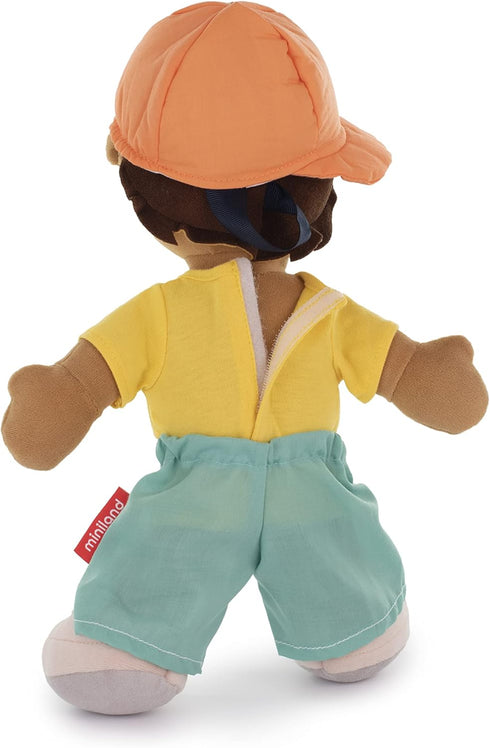 Miniland Educational Multicultural Fastening Dolls, Hispanic Boy