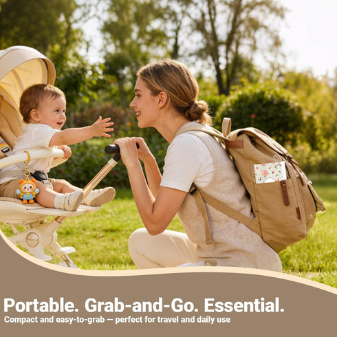 LOYMOK 3 Pack Baby Wipes Dispenser,Portable Refillable Wipe Holder Perfect for Travel and Home Use, On The Go Wipe