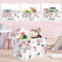 Clastyle Rectangle Rose Floral Baby Girl Gift Basket for Outdoor Towel Storage, Pool Toy, and Beach Blanket