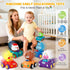 1-3, 6 Pack Set 6-9-12-18 1st 1-2 Press and Go Car Toys for Toddlers Birthday Gifts for Boys, Friction Powered Baby