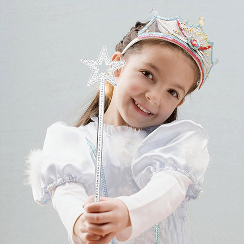 1PCS Star Wand, Pentagram Plastic Magic Wand, Role Play Costume Accessories, Halloween Show Props for Girls Princess