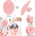 Mocokkiti Set Set (2PCS) Baby Hair Brush and Pink Cradle Cap Brush for Newborns and Toddlers, Wooden Baby Hair Brush