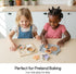 Set, Sets 3 4 5 Wooden Gingerbread Cookie Baking Play Food for Toddlers, Play Kitchen Accessories for Years Old Girls