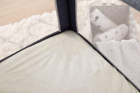 TL Care Heavenly Soft Chenille Fitted Pack N Play Playard Sheet, 27" x 39", Cream, for Boys and Girls