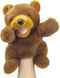 Hand Puppets Bear Puppet, 10" Movable Mouth Animal Puppets for Kids, Sloth Plush Toy Gift for Storytelling