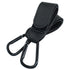 Seimneire 2 Mommy Pcs Black Stroller Hooks Clips, Baby Hook Straps for Diaper Shopping Bags Stroller Accessories