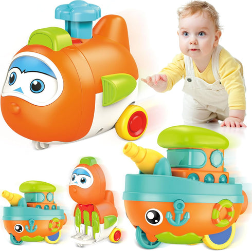 Toddler Toys for 1 Year Old Boy, Press to Go Car Toys