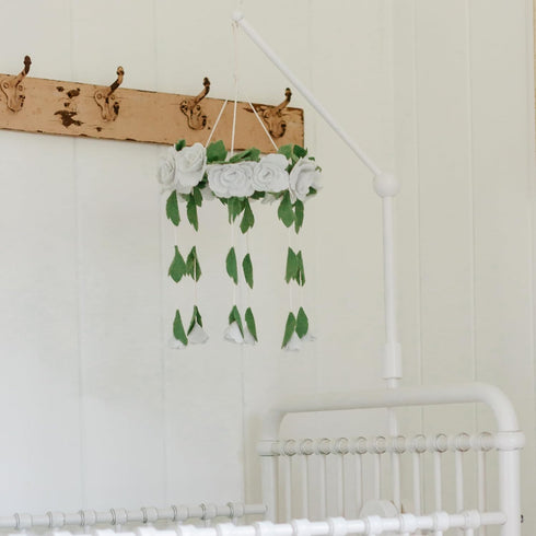 (31 inch, 100% Baby Crib Mobile Arm Wooden Holder - Baby Mobile Hanger for Crib Natural Beech Wood) Strong Anti Slip
