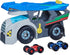 PJ MASKS Power Heroes Hero Hauler Truck Playset - Includes 2 Duo Racer Superhero Toy Cars, Preschool Toys for Boys and