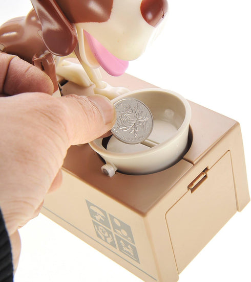 PowerTRC Dog Coin Bank for Kids, Cute Money Bank for Boys and Girls, Fun Gift for Kids and Adults.