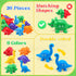 Ganaj 26Pcs 1-3 1, 2, 3 Matching Letters Fine Motor Toy, Alphabet Match Game Educational Toys for Toddlers Dinosaur