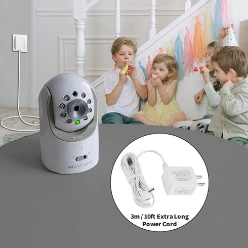 Tonton 10FT DXR-8 DXR-8 Replacement Power Cord Adapter Compatible with Infant-Optics / Pro Baby Camera Official Charger