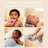 Bear Rocket 6 Pack 12x12 Inch Organic Muslin Baby Washcloths Baby Bath Face Towel Extra Absorbent and Soft Burp Cloth