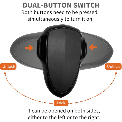 Toddler Safety Oven Lock - Easy Installation for Parents (Black)