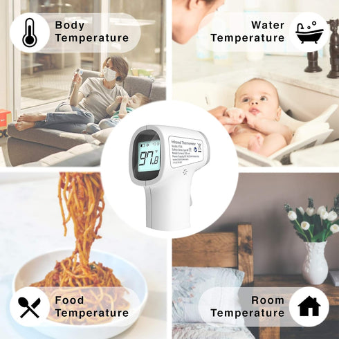FT50 Infrared Thermometer for Adults and Kids - Non-Contact Fever Monitor with Screen Display