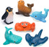 6-Pcs Ocean Bath Toys for Toddlers 1-3, No Hole Mold Free Bathtub