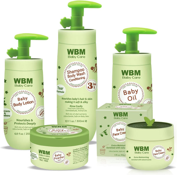WBM Care Baby Gift Set | 5 Essential Baby Skin Care Products