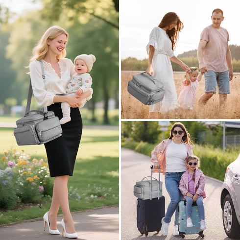 S1 S2 OCKLILY Breast Pump Bag for Spectra with Waterproof Mat, Breast Milk Cooler Bag for Pump Essentials, Pumping Bags