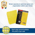 BCW Double-Sided 9-Pocket Pages Holder, 20 Yellow Pages for Trading Card Binder, Secure Side Loading Solution