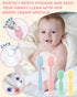 4-Pack Upgraded Silicone Diaper Cream Spatula with Travel Case - Soft Full-Size & Mini Applicators for Rash Ointment