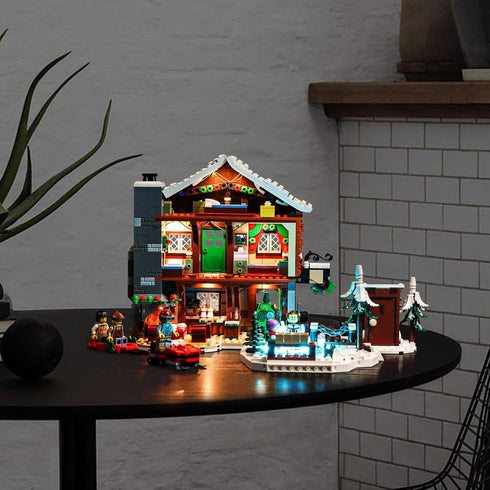 Upgraded LED Light Kit for Lego Icons Alpine Lodge Building Set - Compatible with Lego 10325 Model