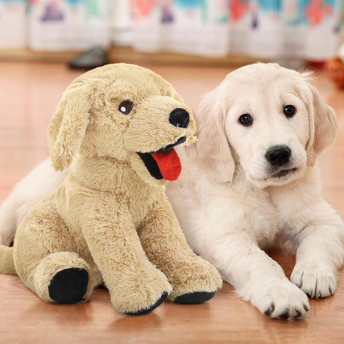Dog Stuffed Animal, 15 Inch Large Golden Retriever Plush Hugging Pillow, Gift for Birthday, Christmas, Valentine's Day