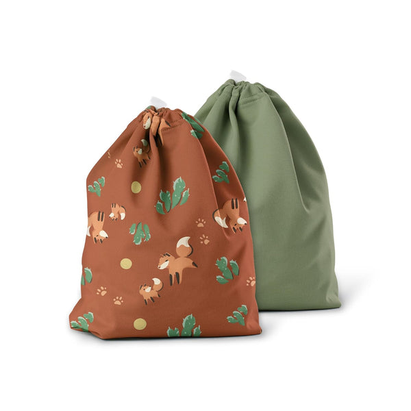 Esembly Ditty Bag Duo - Reusable Waterproof Wet Bags for Cloth Diapers,