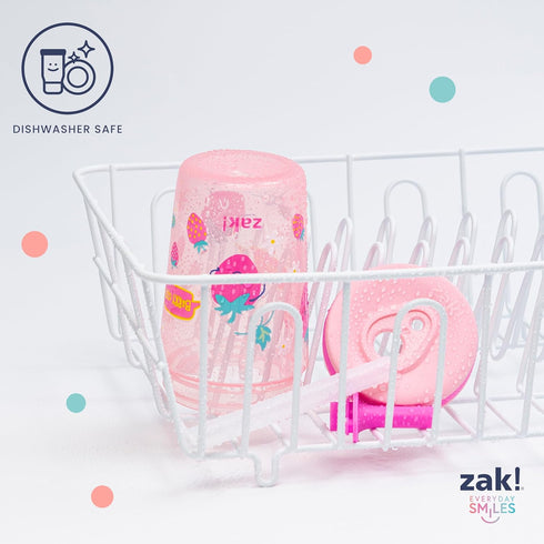 Zak Designs Kelso 15 oz Tumbler 2pc Set, Leak-Proof Lid with Straw, Durable Plastic, Perfect for Kids