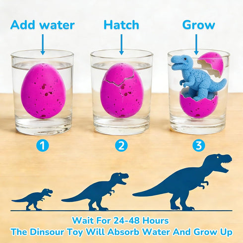 30 Pack Easter Basket Stuffers for Kids, Dinosaur Egg Hatching for Toddler Girls Boys Classroom Exchange School Prizes