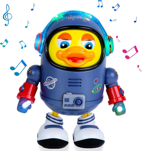 Berry President Electric Space Duck, Electric Toys with Lights and Sounds, Moving