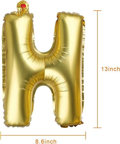 BBTO 2 Pack Oh and Boy Balloons Banners with Gold Rope for Baby Shower Birthday Party Gender Reveal