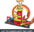 Hot Wheels City Toy Car Track Set, Super Loop Fire Station & 1:64 Scale Firetruck