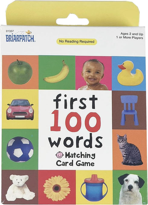 100 Briarpatch, First Words Matching Card Game, Based On Board Books by Roger Priddy, Preschool Learning for Kids