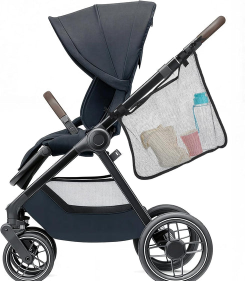 Thinp Stroller Sling Side Bag, Universal Stroller Organizer Cargo Net Strollers Caddy Mesh Storage Bag Strollers