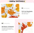 Caikeny 27 39 Halloween Fitted Crib Sheet for Boys Girls Colorful Autumn Leaves Baby Crib Sheets Orange Bassinet Sheets
