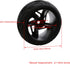 Mxfans RC 12mm Hux Wheel Rims & Rubber Tires for RC 1:10 On Road Drift Car, Pack of 4