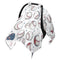 Mazeann Baseballs Star Vintage Car Seat Cover Baby Breathable Soft Infant Carseat Covers