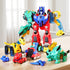 VEAIS Magnetic Transform Dinosaur Robot Toys,6 in 1 Transforming Robots Toy for