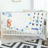 Mindsoft Sleeping Bear Monthly Baby Milestone Blanket Bear Star Balloon Flannel Blanket Boy Newborn Infant Swaddle